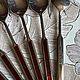 Spoons 6 pcs., nickel, silver, enamel, Europe. Vintage Cutlery. Dutch West - Indian Company. My Livemaster. Фото №4