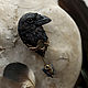 Brooch needle: ' Black bird' art Nouveau, ornaments. Stick pin. House Of The Moon Dew. My Livemaster. Фото №4