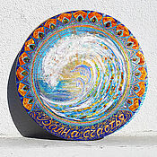 Картины и панно handmade. Livemaster - original item Pictures: Wave of happiness, amber mandala-talisman. Handmade.