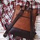 Order Backpack made of genuine leather 'Satchel' urban brown. Gelekoka. Handmade leather bags.. Livemaster. . Backpacks Фото №3