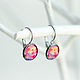 Серьги Неоновые цветы. Серьги классические. Djayajewel. Интернет-магазин Ярмарка Мастеров.  Фото №2