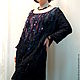 Tunic oversize 'Black coral'. Tunics. Knitting Elena Kondrina (ElenaKondrina). Online shopping on My Livemaster.  Фото №2