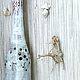 Декоративная ваза-бутылка из керамики handmade.Глазури.Белая ваза, Вазы, Санкт-Петербург,  Фото №1