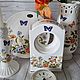 Винтаж: Часы фарфоровые Эйнсли Cottage Garden Англия. Часы винтажные. Мистер Фарфор (farfor-iz-anglii). Ярмарка Мастеров.  Фото №5