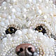Брошь портрет собаки Голден Дудл по фото. Брошь-булавка. Xenartbead. Интернет-магазин Ярмарка Мастеров.  Фото №2