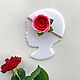 Headband Red flower out of felt, Children\'s tiaras, Magnitogorsk,  Фото №1
