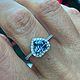 Продано! Кольцо шпинель 2.15 ct. голубая - синяя. Бриллианты. Кольца. Елена. Ярмарка Мастеров.  Фото №7