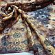 Заказать Антикварная тканая органза 100% шелк Tie Dye с ручной вышивкой. antic_vintage creativity_7. Ярмарка Мастеров. . Ткани Фото №3