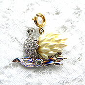 Винтаж handmade. Livemaster - original item Swan pendant, Nolan Miller, USA, birds, bird, pendant, pendant. Handmade.