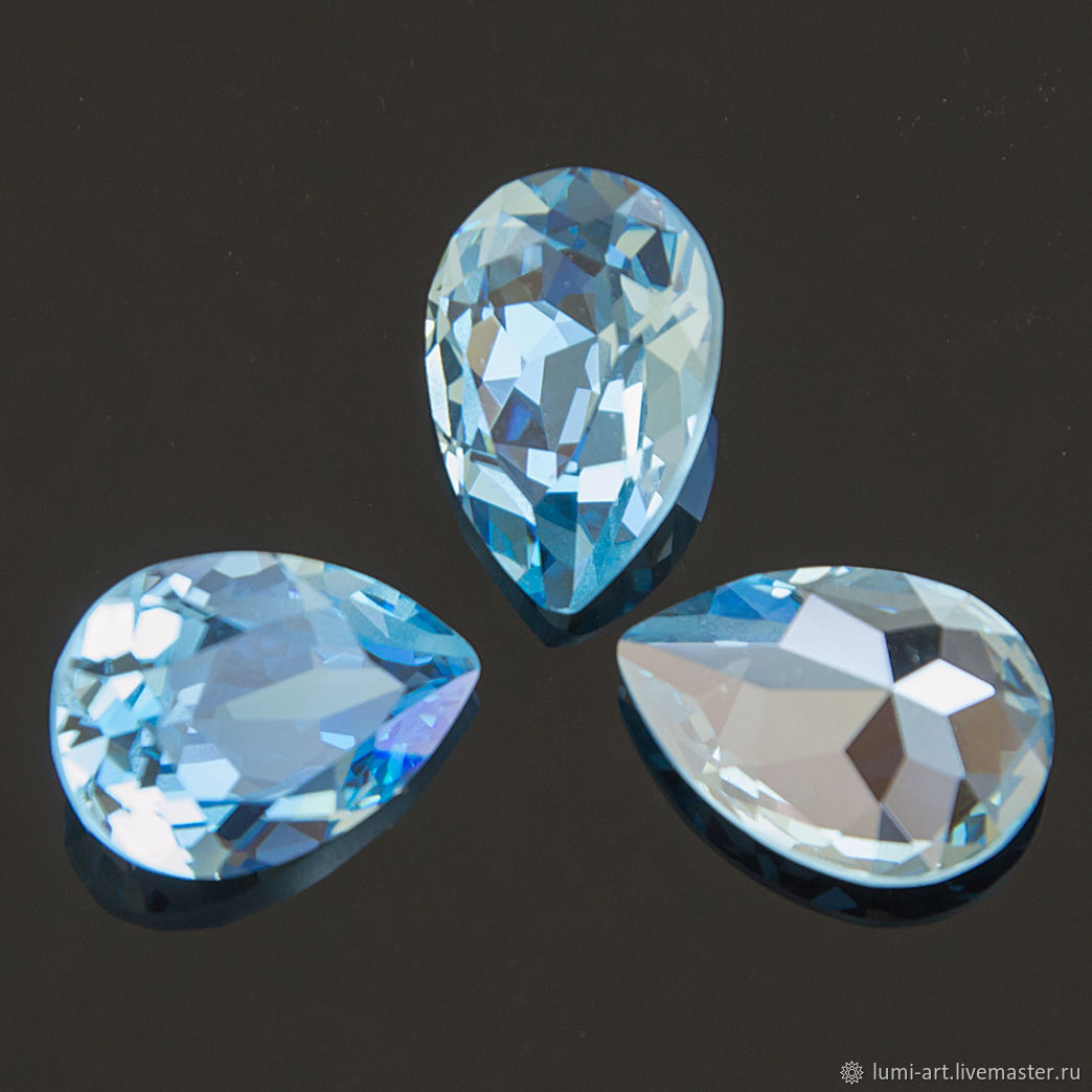 Капли 14х10 Aquamarine IGNITE Swarovski Кристаллы Сваровски Капли – купить на Ярмарке Мастеров – KX52SRU | Кристаллы, Краснодар
