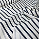 1,10м и 1,95м  Джинсовая ткань стрейч, синяя полоска на белом, 1042134. Ткани. Итальянские ткани. Ярмарка Мастеров.  Фото №5