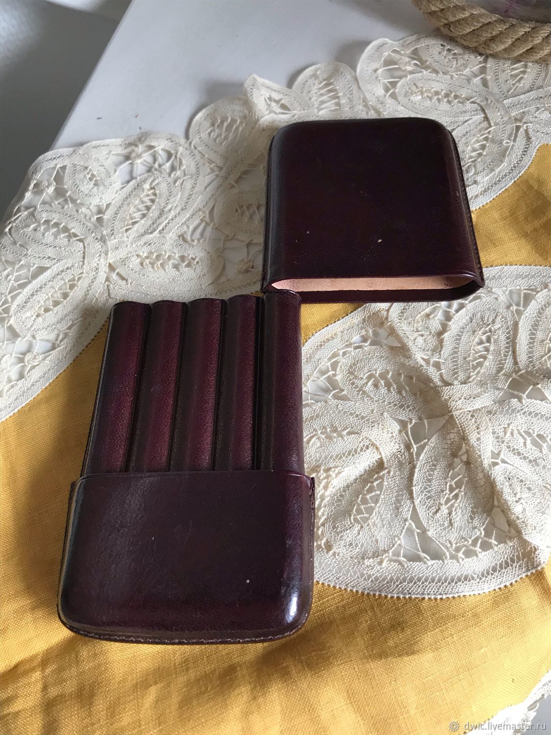 Genuine leather cigarette case, Italy, Vintage shoes, Arnhem,  Фото №1