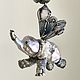 The Elephant Paragon Pendant. Pearls, silver, iolite, tourmaline, spinel, Pendant, St. Petersburg,  Фото №1