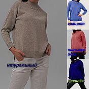 Одежда handmade. Livemaster - original item Knitted from flax.Jumper Smooth