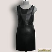 Одежда handmade. Livemaster - original item Alla dress made of genuine leather/suede (any color). Handmade.