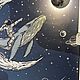 Текстурный светильник «Луна». В детскую,в офис,в интерьер. Настенные светильники. Лунный кит  (lunnyj-kit). Ярмарка Мастеров.  Фото №4