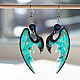  dragon wings Feathery clouds – author's work. Earrings. MathomsCrafts (vsyakovina). My Livemaster. Фото №4