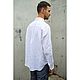 Рубашка мужская из конопли Hemp Oversized Work Shirt White. Рубашки мужские. VÄN Studio. Ярмарка Мастеров.  Фото №6