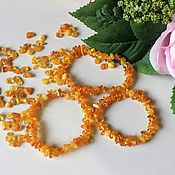 Украшения handmade. Livemaster - original item Amber bracelet with elastic band made of natural stone amber. Handmade.