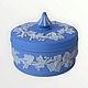 Винтаж: Wedgwood Jasperware Большая винтажная шкатулка с виноградной лозой. Шкатулки винтажные. Decor.mylove. Ярмарка Мастеров.  Фото №4