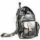 Leather backpack 'classic 3' black. Backpacks. Russian leather Guild. Online shopping on My Livemaster.  Фото №2