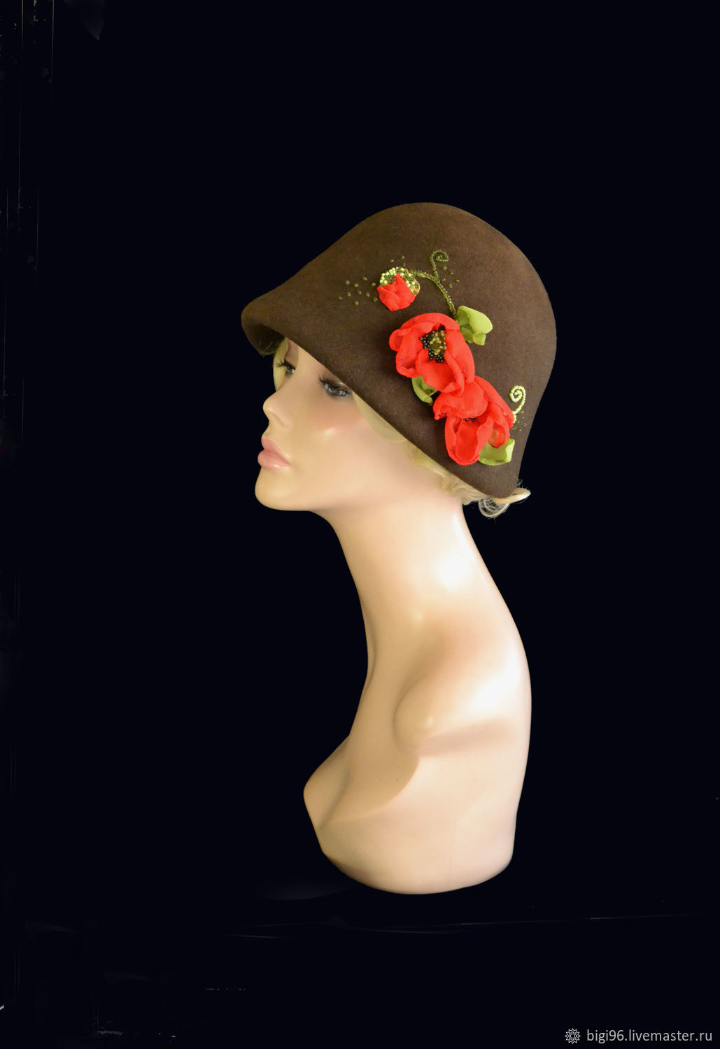The Cloche 'poppy flowers', Hats1, Moscow,  Фото №1
