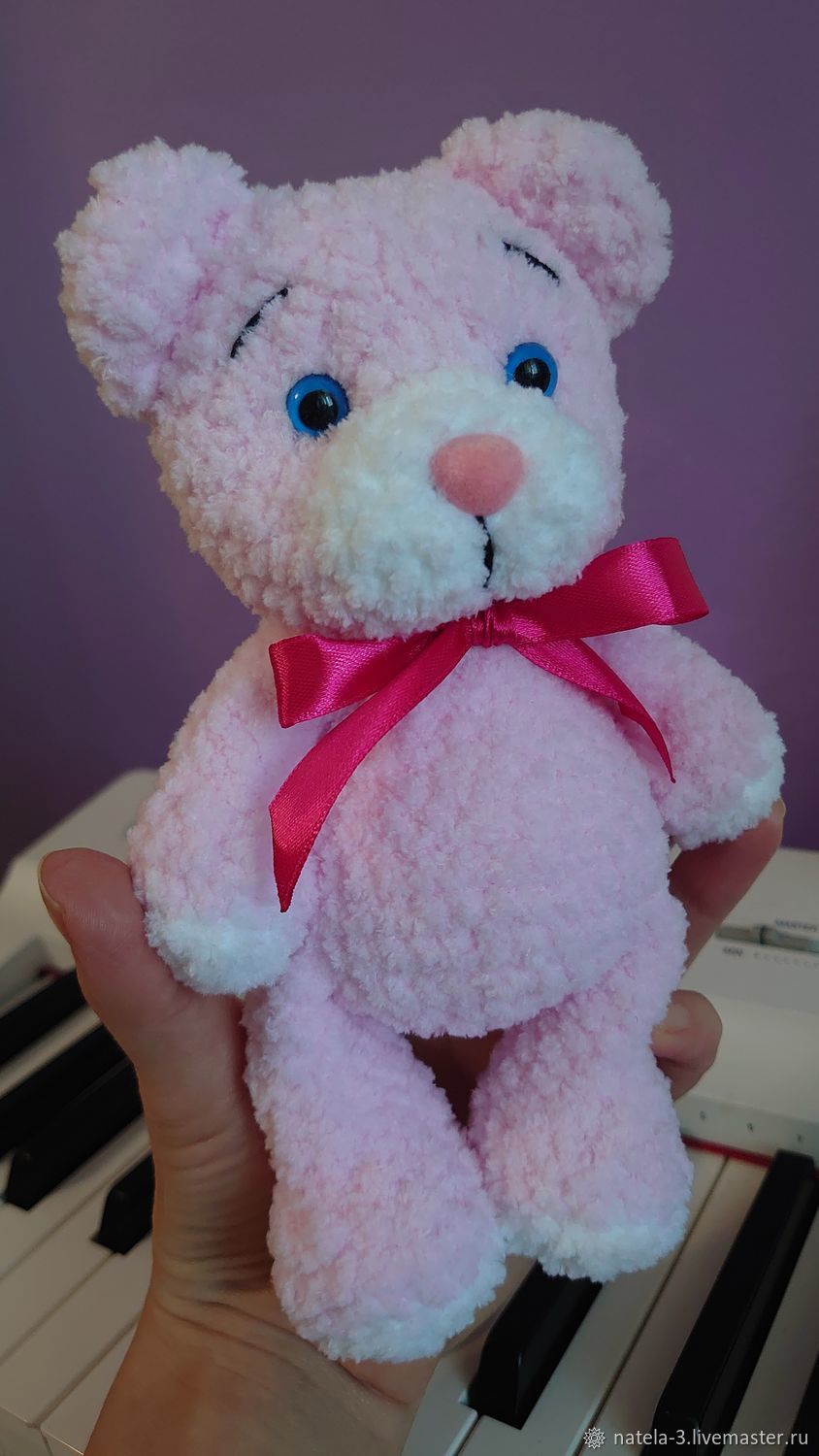 Плюшевый мишка розовый в интернет-магазине на Ярмарке Мастеров | Мягкие ...