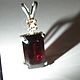 4.65 CT red garnet & 925 sterling silver pendant. Pendants. Gemboutique. Online shopping on My Livemaster.  Фото №2