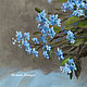 Oil painting ' forget-Me-not azure gaze'. Pictures. yuliabogun. My Livemaster. Фото №4