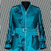 Одежда handmade. Livemaster - original item Raincoat with pleats Modern, jacquard. Handmade.