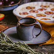 Посуда handmade. Livemaster - original item Grade 2: The mug of life 200 ml and the saucer Likholesye. Handmade.