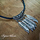 Order Choker on leather cord 'Migratory birds'. BijouSiberia. Livemaster. . Chokers Фото №3