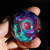 Сувениры и подарки handmade. Livemaster - original item Glass ball Space energy 2. Sphere Meditation Universe Cosmos Marbles. Handmade.