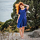 Linen Midi Dress Summer Vacation - Blue Sea. Dresses. Kupava - ethno/boho. My Livemaster. Фото №5