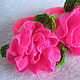 ELASTIC bands for HAIR 'ROSES' knitted original, Hairpins, Moscow,  Фото №1