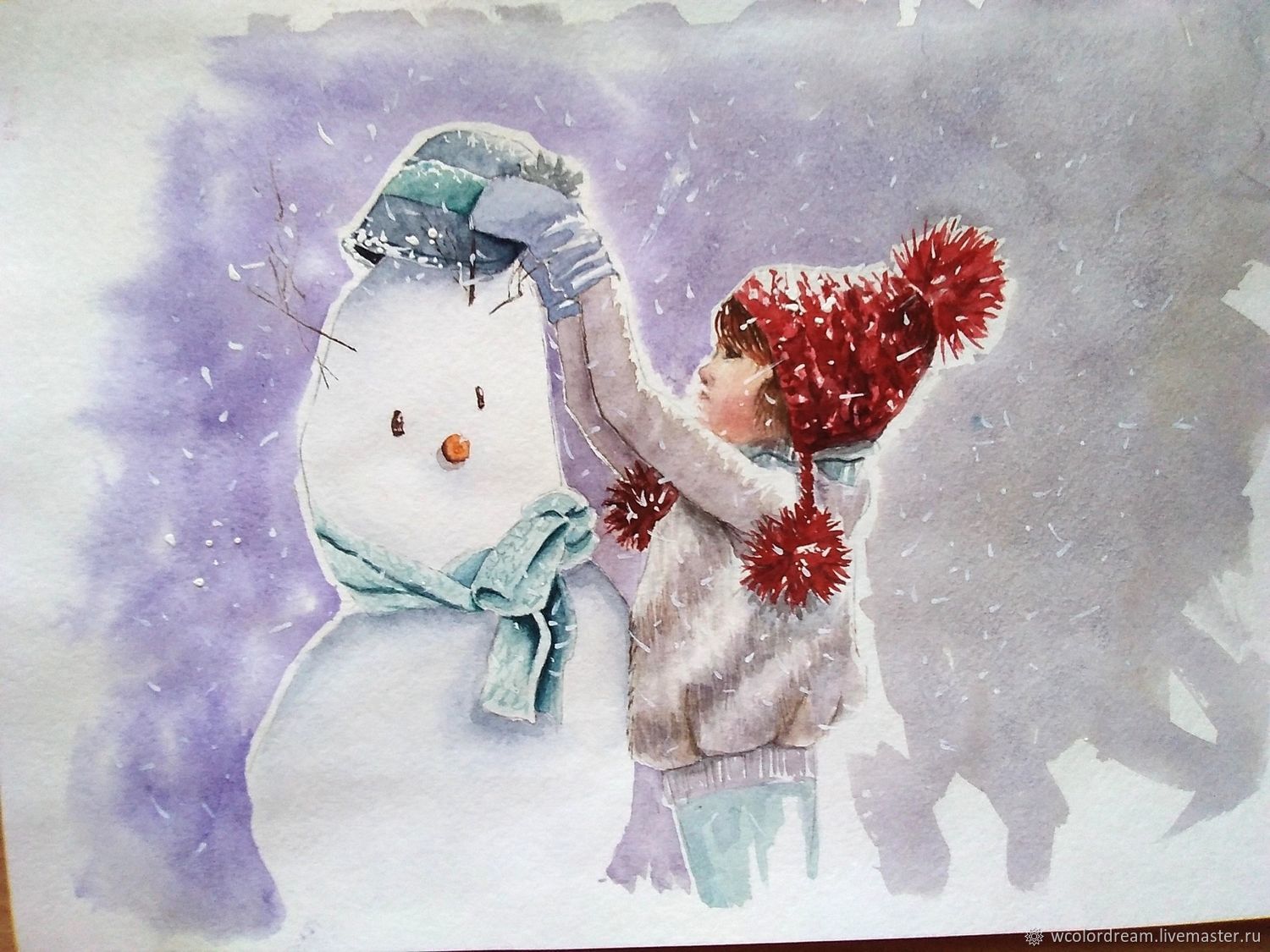 Снеговик девочка