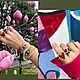 Позолоченное кольцо из бисера "Леопард". Кольца. STATEMENTS JEWELRY Only_you_byElena. Ярмарка Мастеров.  Фото №5