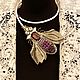 Memory FLY necklace. Necklace. shalet. Online shopping on My Livemaster.  Фото №2