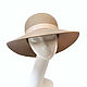 Order Wide-brimmed hat 'Classic'. The color dark beige. Exclusive HATS. LANA ANISIMOVA.. Livemaster. . Hats1 Фото №3