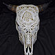 The skull of a bull carved 'warrior of the North', Interior masks, Moscow,  Фото №1