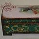 Шкатулка "Ирисы". Шкатулки. Decoupage's stories from Victoria. Интернет-магазин Ярмарка Мастеров.  Фото №2