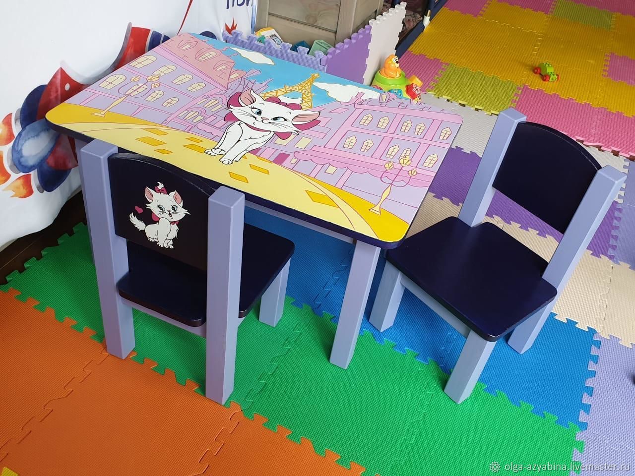 Разметка столов и стульев в детском