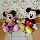 Винтаж: Микки и Минни Маус. "DisneyJunior", оригинальные, бренд, Куклы винтажные, Москва,  Фото №1