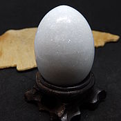 Фен-шуй и эзотерика handmade. Livemaster - original item Egg made of white quartzite 48h35 mm. Handmade.