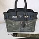 Сумка джинсовая a'la Jane 30 military в стиле BIRKIN. Классическая сумка. Magic denim in art. Интернет-магазин Ярмарка Мастеров.  Фото №2