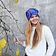 Felted hat 'lilac', Galina klimkina, Caps, Losino-Petrovsky,  Фото №1