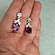 Серьги:Узор с камнем. Серьги классические. Светлана Silver&Jewel. Ярмарка Мастеров.  Фото №5