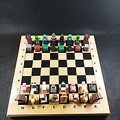 Активный отдых и развлечения handmade. Livemaster - original item Chess pieces " Minecraft". Handmade.