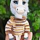 Белогривая лошадка символ грядущего года. Новогодние сувениры. Amigurushka-4. Ярмарка Мастеров.  Фото №4