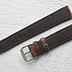 Leather watchband 20mm brown. Watch Straps. LadO Watch Straps (novgorodsky). My Livemaster. Фото №4